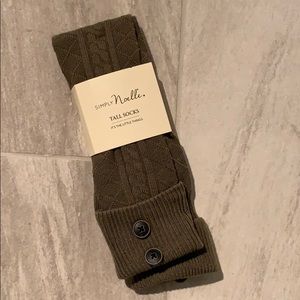 Taupe Simply noelle tall socks